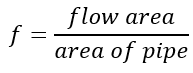 flow area eqn