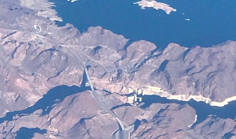 An Overhead Photo of the Hoover Dam - I Took This Last Week on a Flight to California