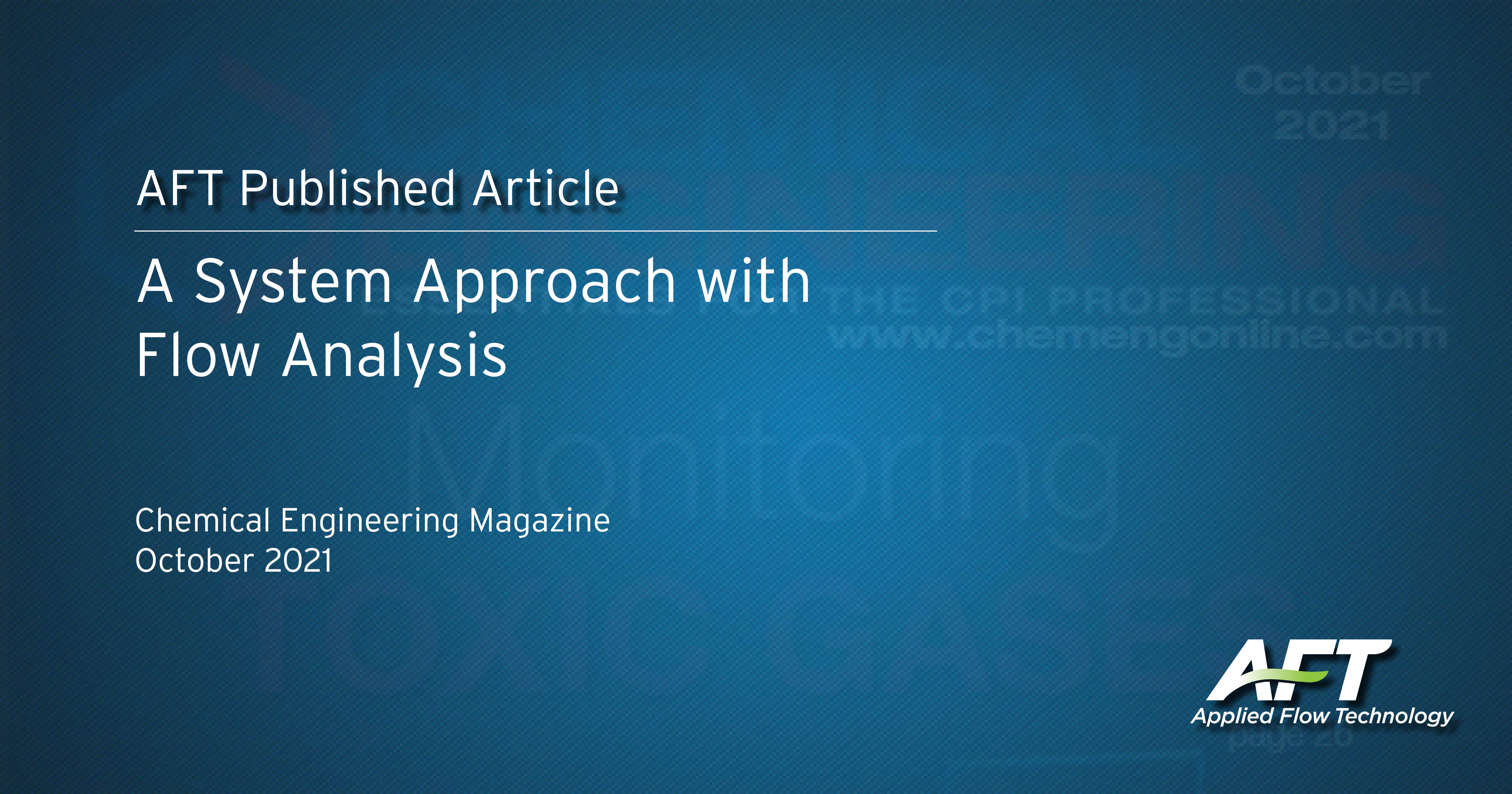 Chemical Engineering System Flow Analysis 