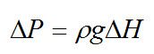 Change in Pressure Equation