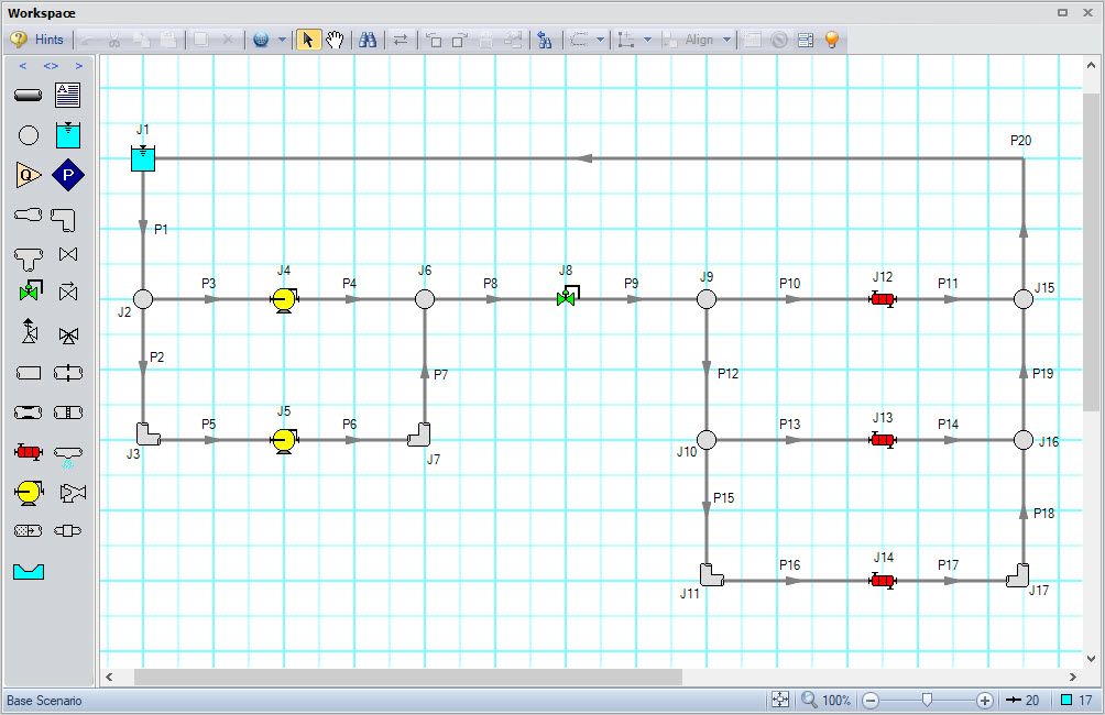 2D grid example