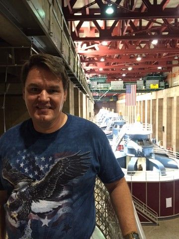 Trey Walters at the Hoover Dam Turbine House