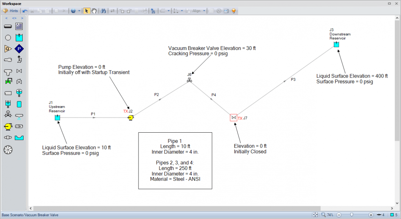 Figure 2: Workspace of Vacuum Breaker Model