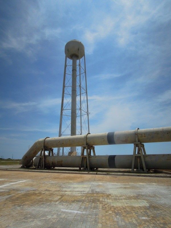  pipes that delivered water to the Space Shuttle launch pad