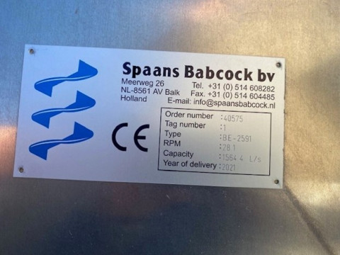 Spaans Babcock Archimedes Screw pump