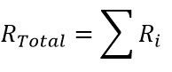 Equation 4: Total Thermal Resistance Equation