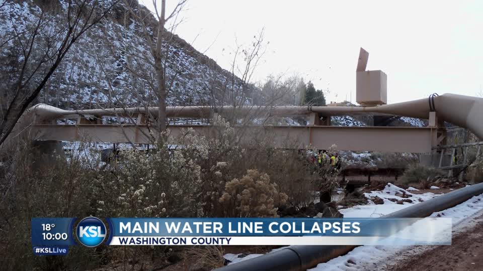 Main Water Line Collapses